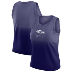 Baltimore Ravens  WEAR by Erin Andrews x Gracie Hunt Women's Ombre Tank Top