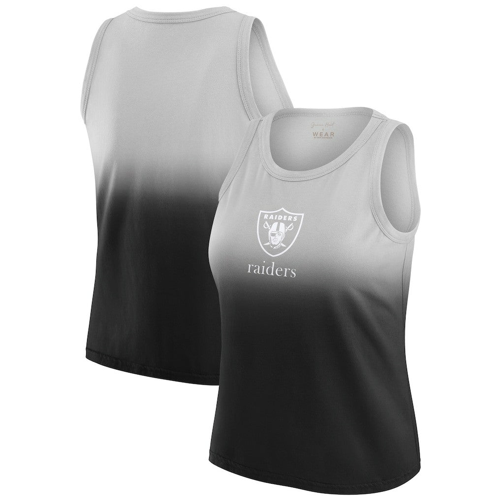 Las Vegas Raiders  WEAR by Erin Andrews x Gracie Hunt Women's Ombre Tank Top