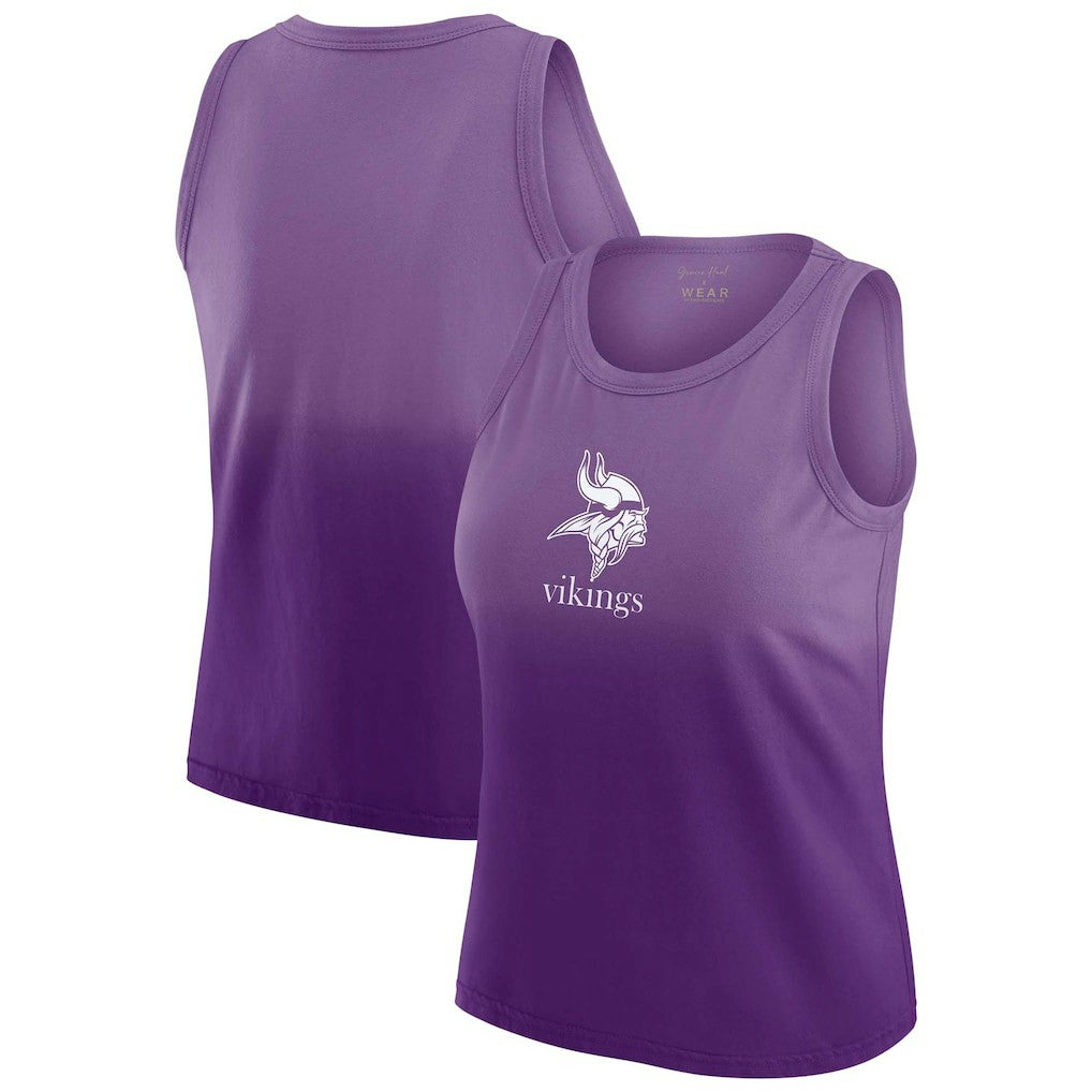 Minnesota Vikings  WEAR by Erin Andrews x Gracie Hunt Women's Ombre Tank Top