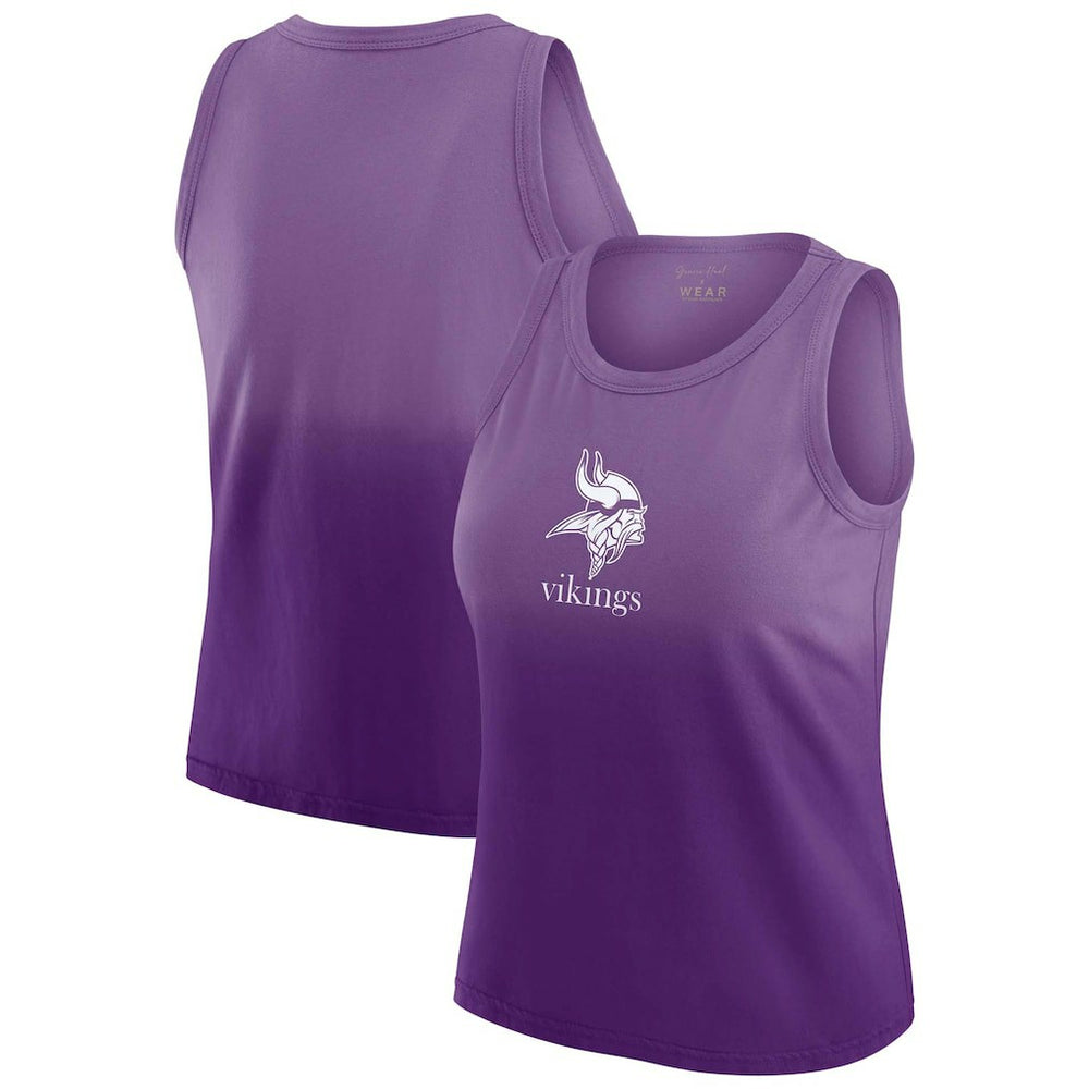 Minnesota Vikings  WEAR by Erin Andrews x Gracie Hunt Women's Ombre Tank Top