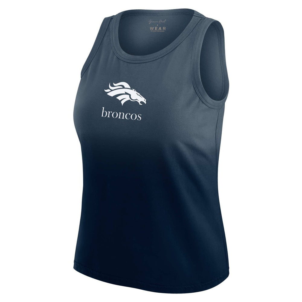 Denver Broncos  WEAR by Erin Andrews x Gracie Hunt Women's Ombre Tank Top