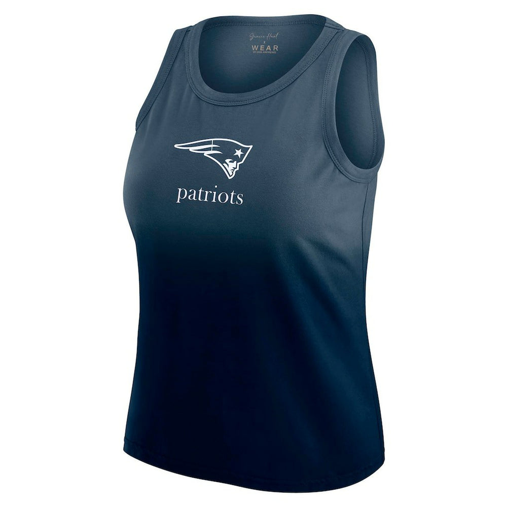 New England Patriots  WEAR by Erin Andrews x Gracie Hunt Women's Ombre Tank Top