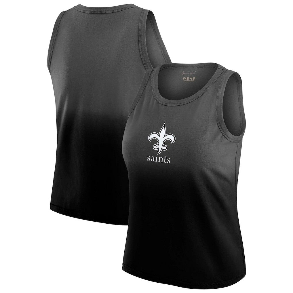 New Orleans Saints  WEAR by Erin Andrews x Gracie Hunt Women's Ombre Tank Top