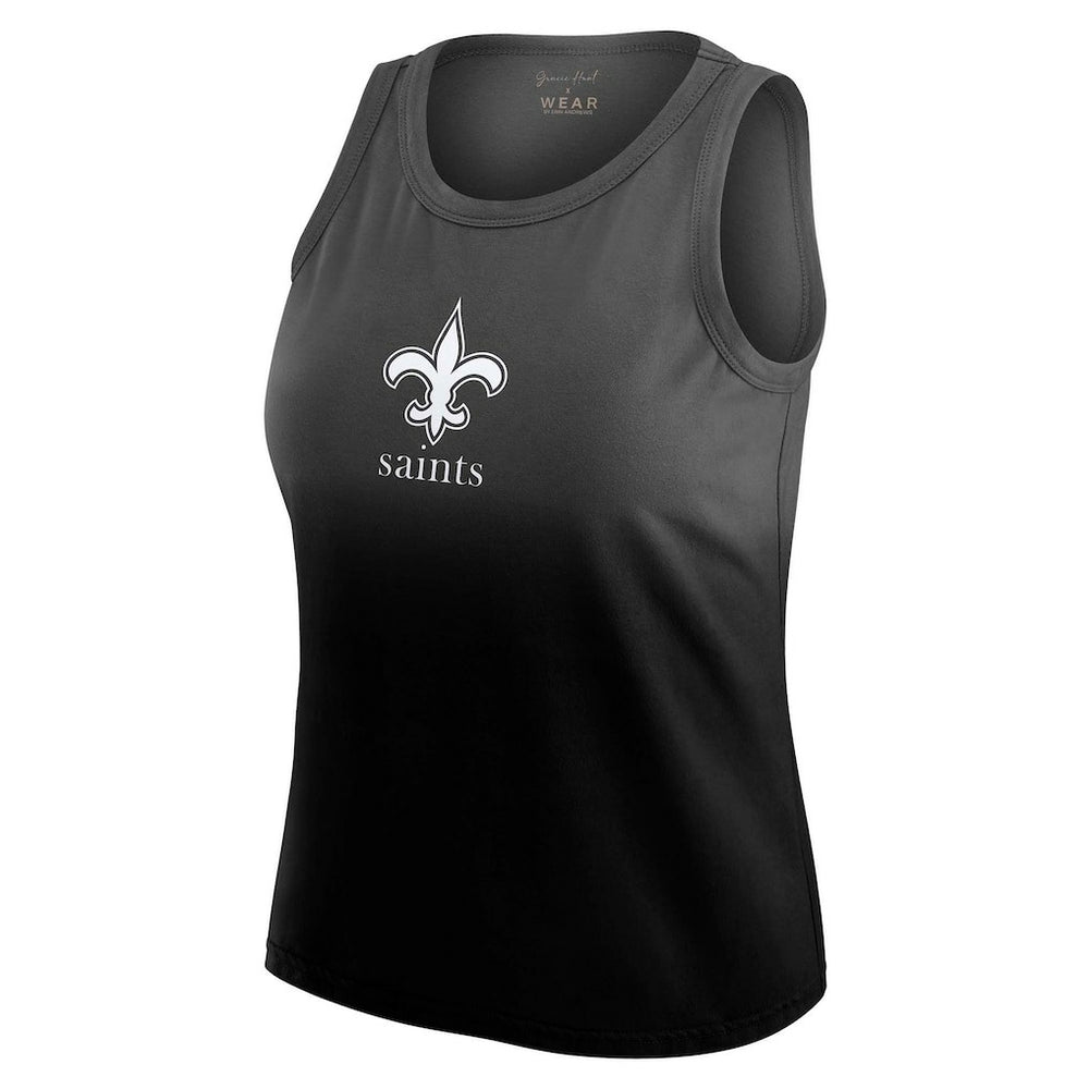 New Orleans Saints  WEAR by Erin Andrews x Gracie Hunt Women's Ombre Tank Top