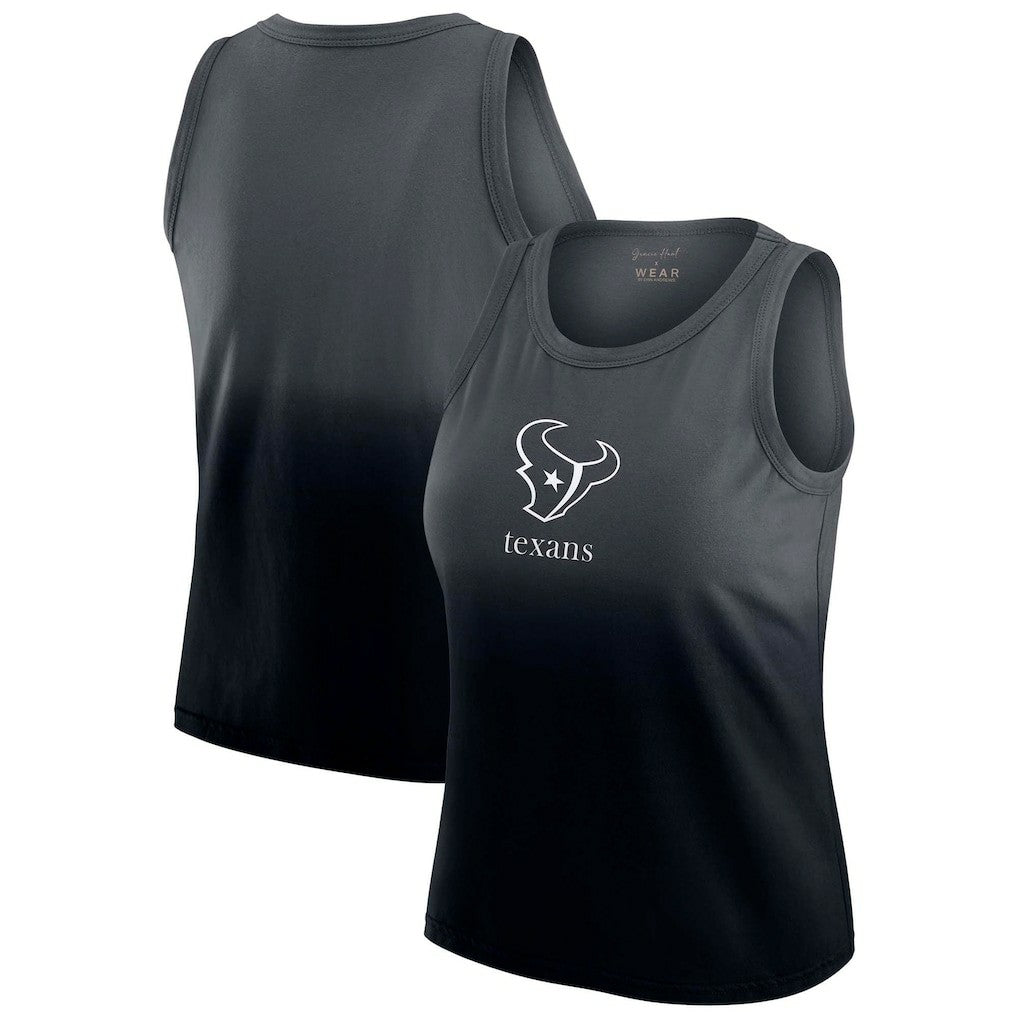 Houston Texans  WEAR by Erin Andrews x Gracie Hunt Women's Ombre Tank Top