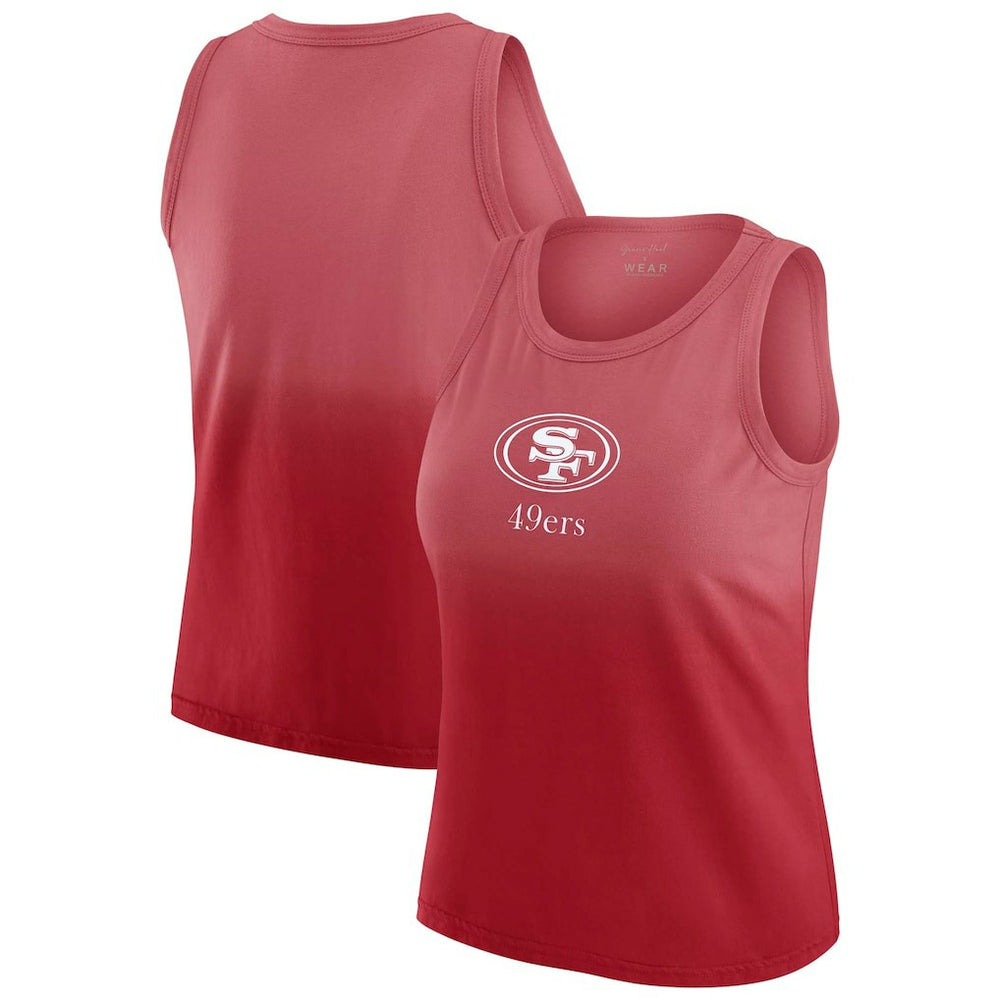 San Francisco 49ers  WEAR by Erin Andrews x Gracie Hunt Women's Ombre Tank Top
