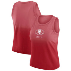 San Francisco 49ers  WEAR by Erin Andrews x Gracie Hunt Women's Ombre Tank Top