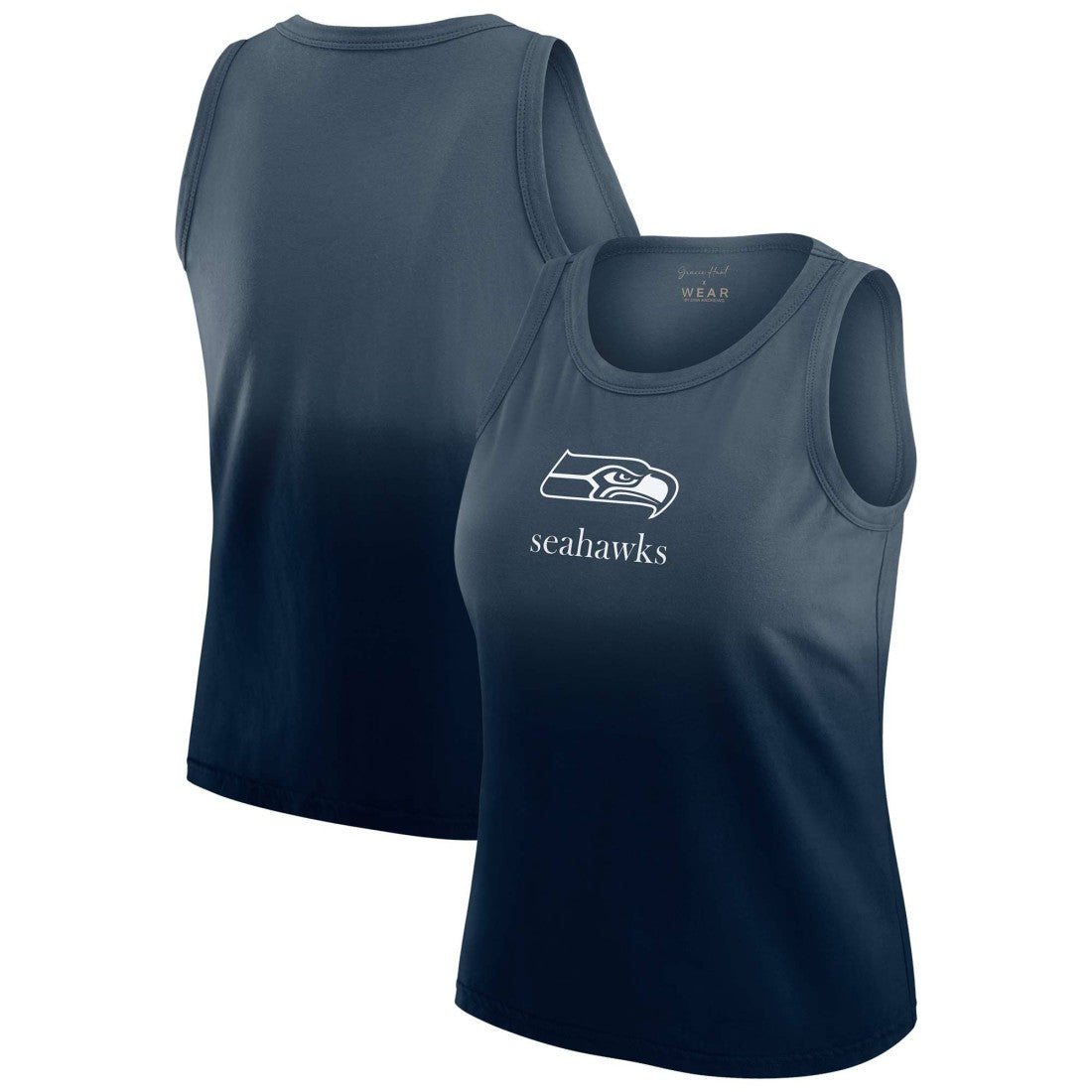 Seattle Seahawks  WEAR by Erin Andrews x Gracie Hunt Women's Ombre Tank Top