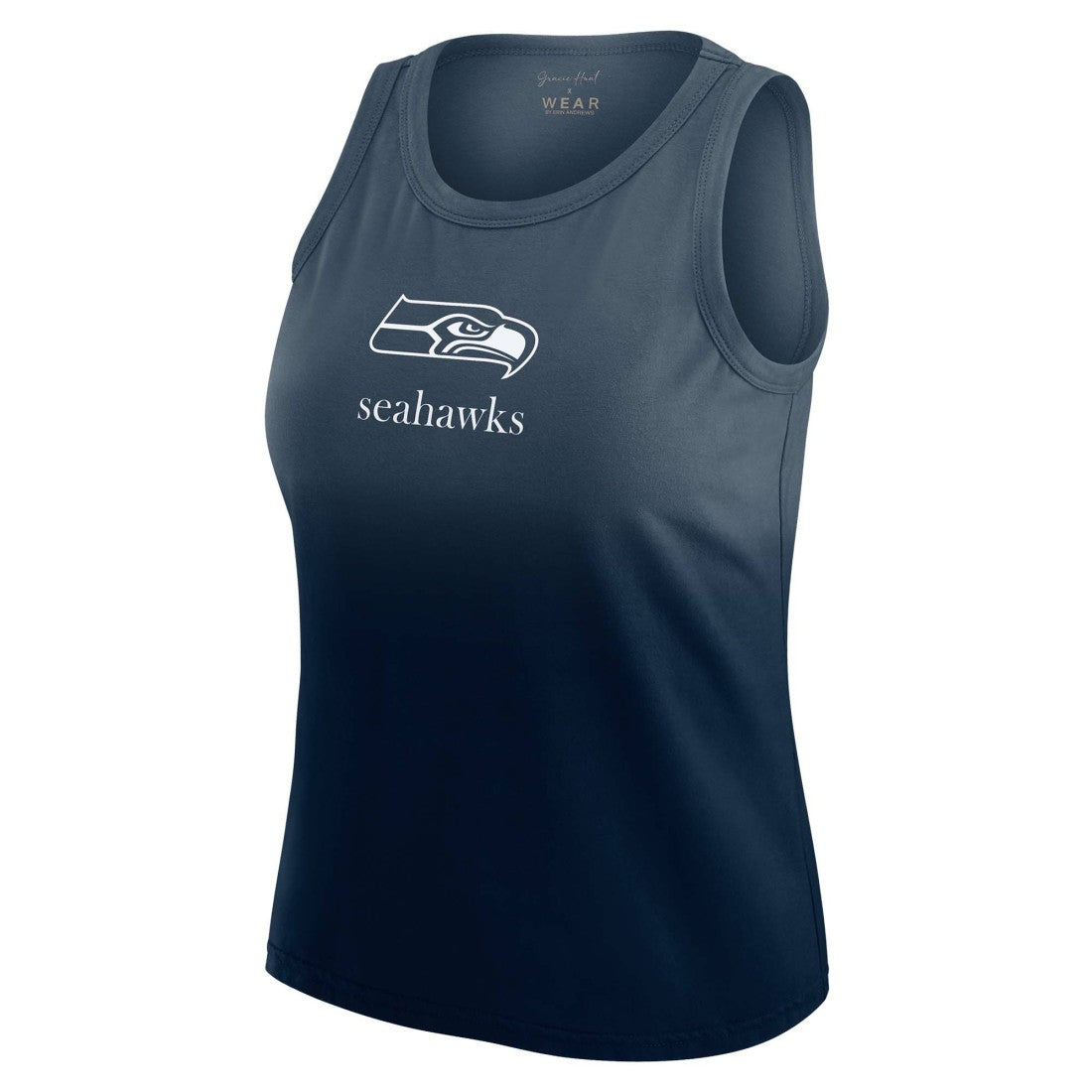Seattle Seahawks  WEAR by Erin Andrews x Gracie Hunt Women's Ombre Tank Top