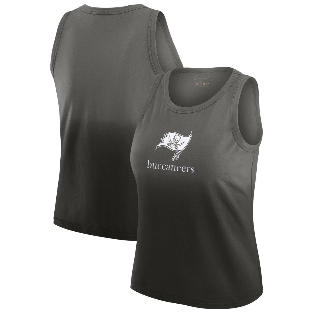 Tampa Bay Buccaneers  WEAR by Erin Andrews x Gracie Hunt Women's Ombre Tank Top