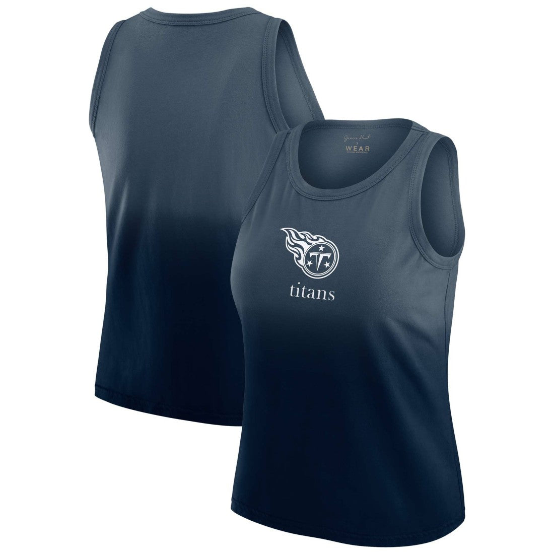Tennessee Titans  WEAR by Erin Andrews x Gracie Hunt Women's Ombre Tank Top