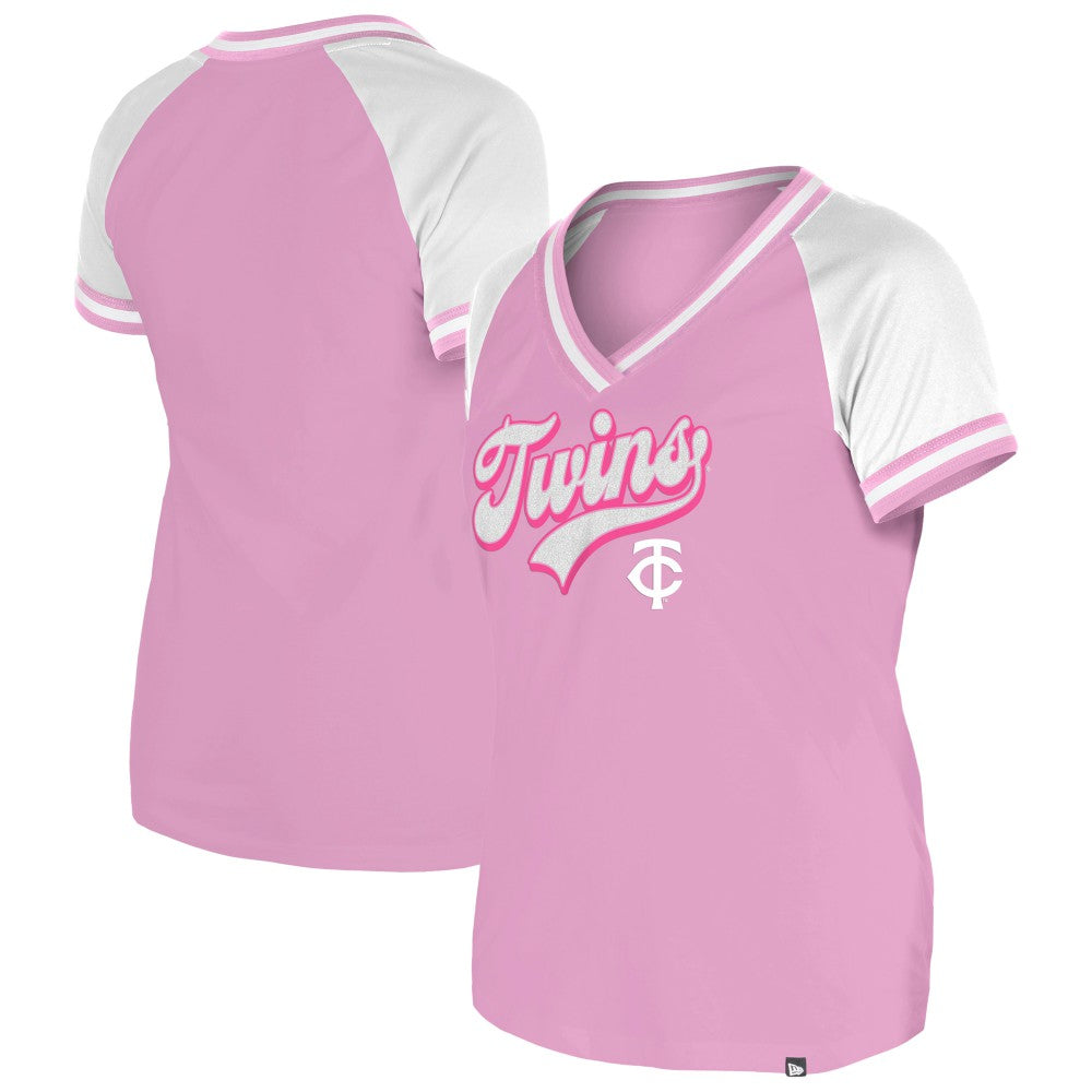 Minnesota Twins New Era Women's Gameday V-Neck T-Shirt | MLB Shop