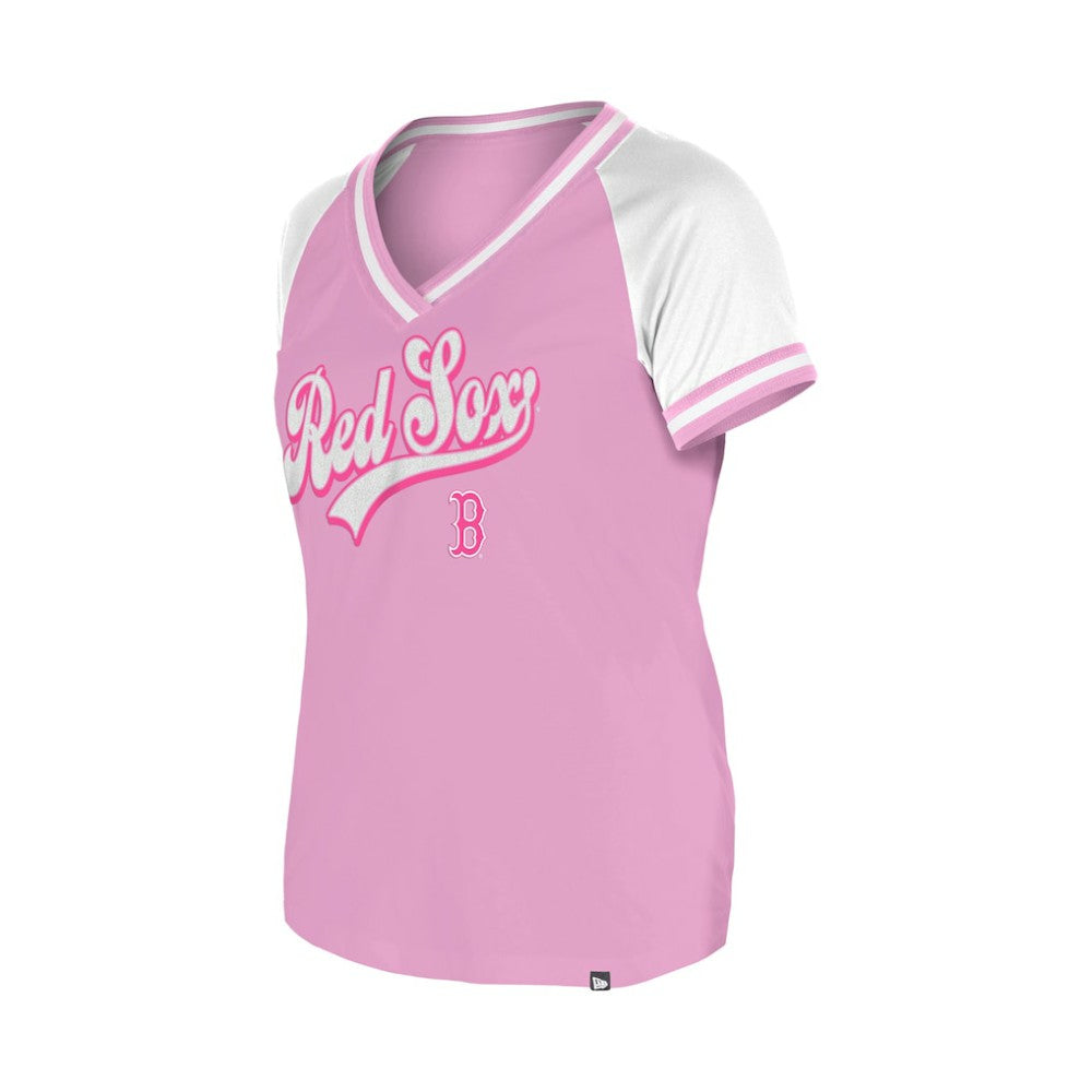Boston Red Sox New Era Women's Gameday V-Neck T-Shirt | MLB Shop