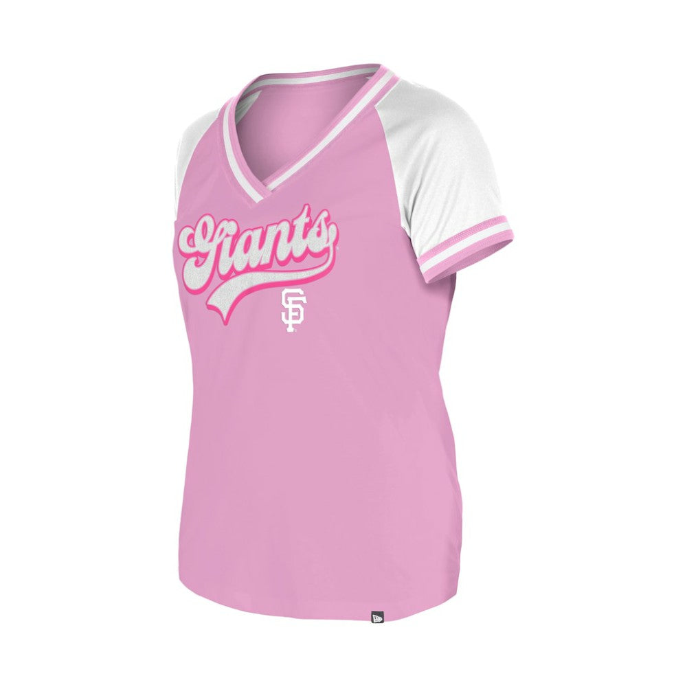 San Francisco Giants New Era Women's Gameday V-Neck T-Shirt | MLB For sale