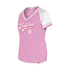 San Francisco Giants New Era Women's Gameday V-Neck T-Shirt | MLB For sale