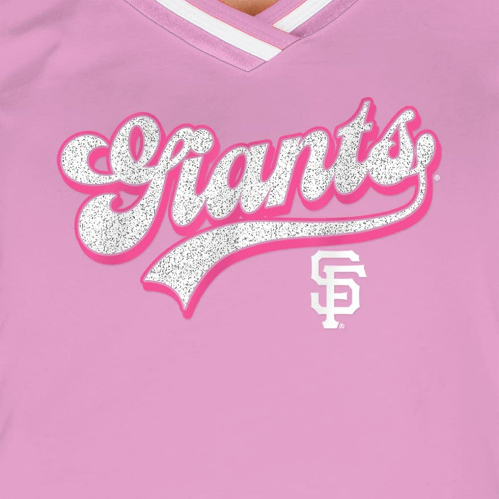 San Francisco Giants New Era Women's Gameday V-Neck T-Shirt | MLB For sale