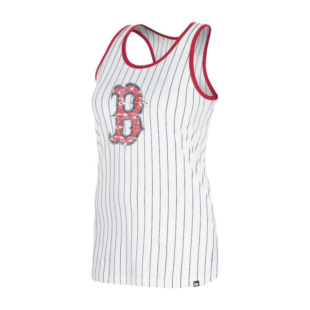 Boston Red Sox New Era Women's Gameday Pinstripe Tank Top | MLB For sale