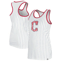 Cleveland Guardians New Era Women's Gameday Pinstripe Tank Top | MLB Sale