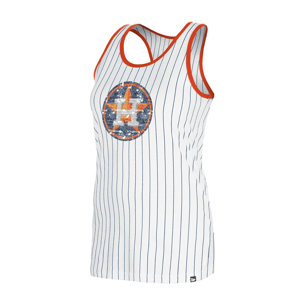 Houston Astros New Era Women's Gameday Pinstripe Tank Top | MLB Sale