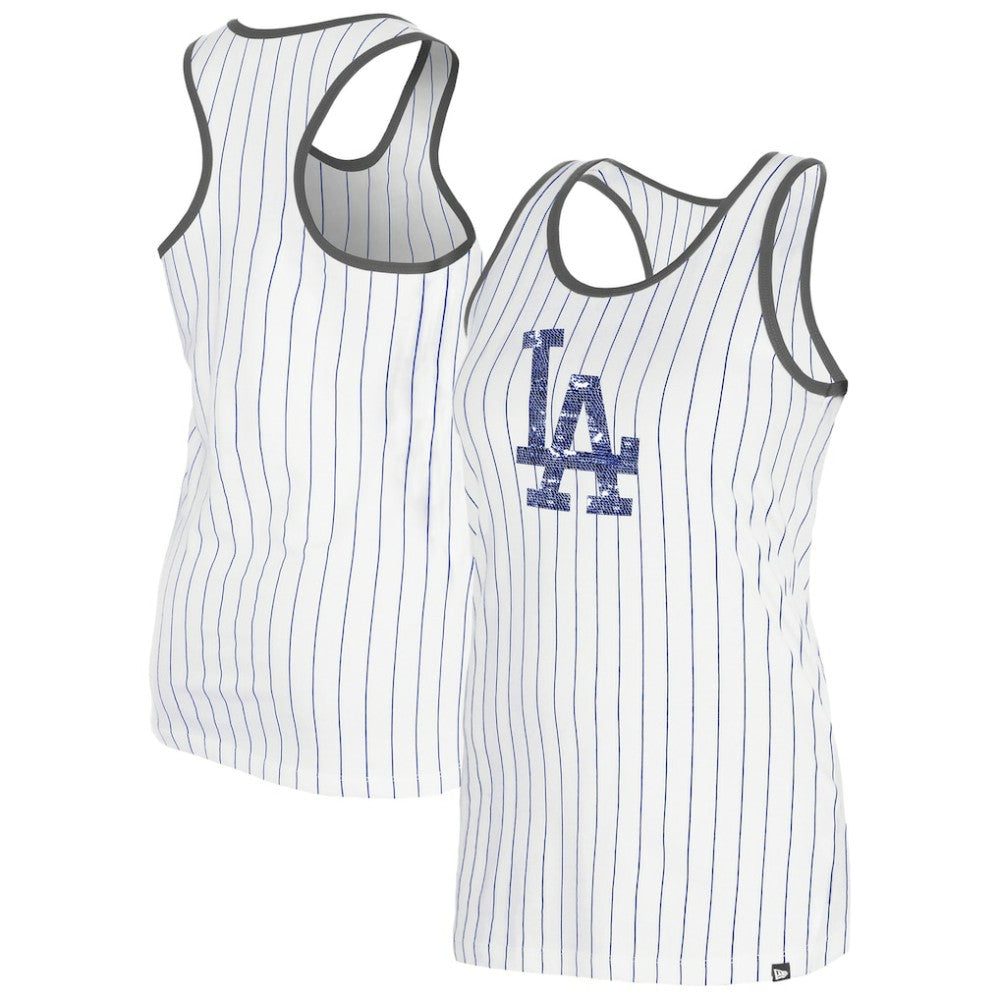 Los Angeles Dodgers New Era Women's Gameday Pinstripe Tank Top | MLB Near me