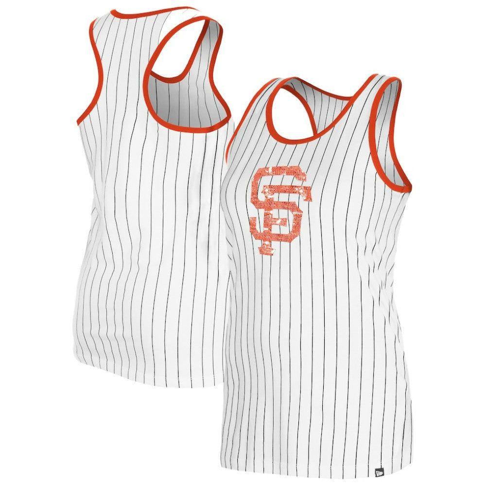 San Francisco Giants New Era Women's Gameday Pinstripe Tank Top | MLB US