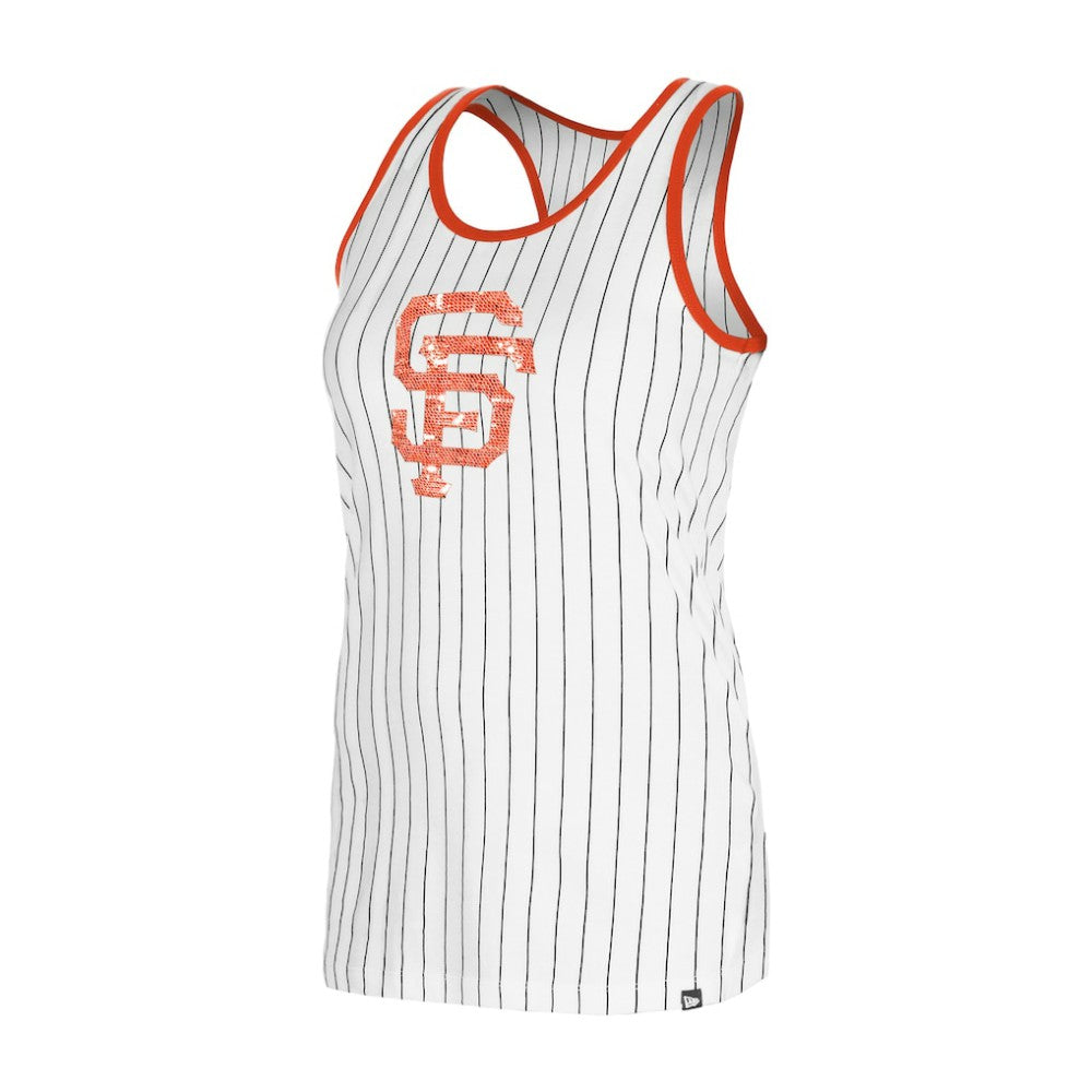 San Francisco Giants New Era Women's Gameday Pinstripe Tank Top | MLB US