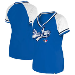 Toronto Blue Jays New Era Women's Gameday Raglan V-Neck T-Shirt | MLB For sale