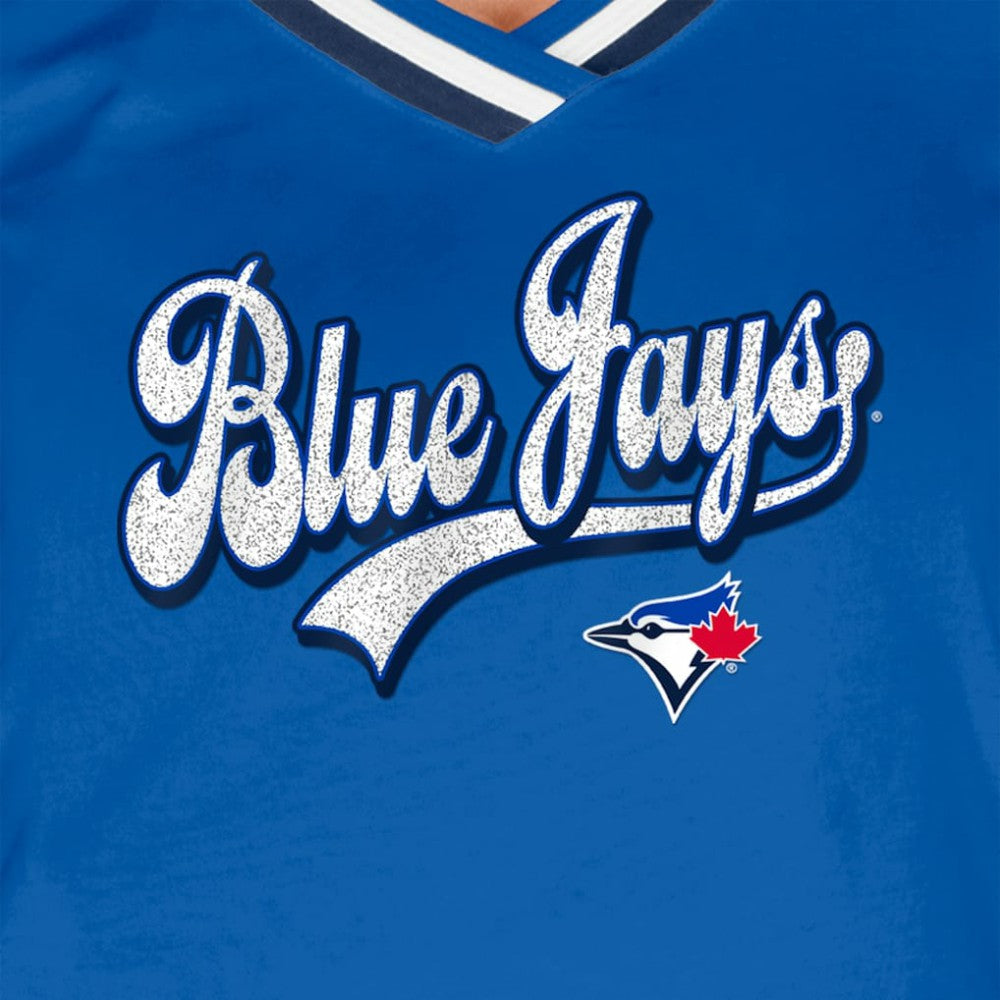 Toronto Blue Jays New Era Women's Gameday Raglan V-Neck T-Shirt | MLB For sale