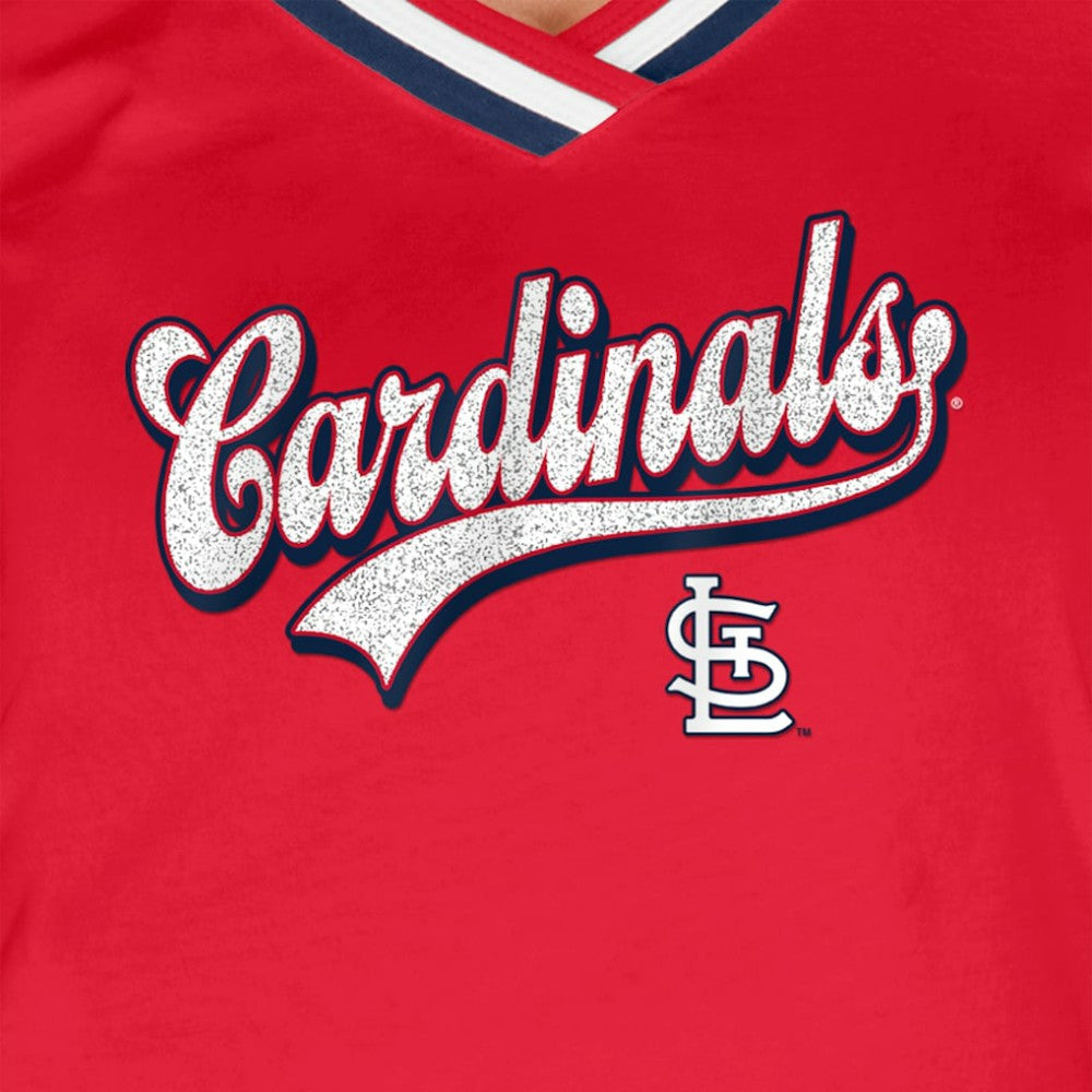 St. Louis Cardinals New Era Women's Gameday Raglan V-Neck T-Shirt | MLB Discount