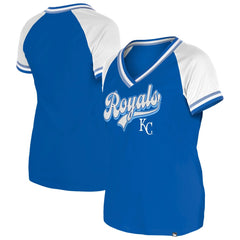 Kansas City Royals New Era Women's Gameday Raglan V-Neck T-Shirt | MLB On Sale