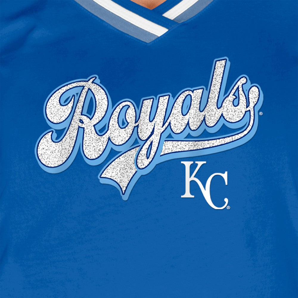 Kansas City Royals New Era Women's Gameday Raglan V-Neck T-Shirt | MLB On Sale