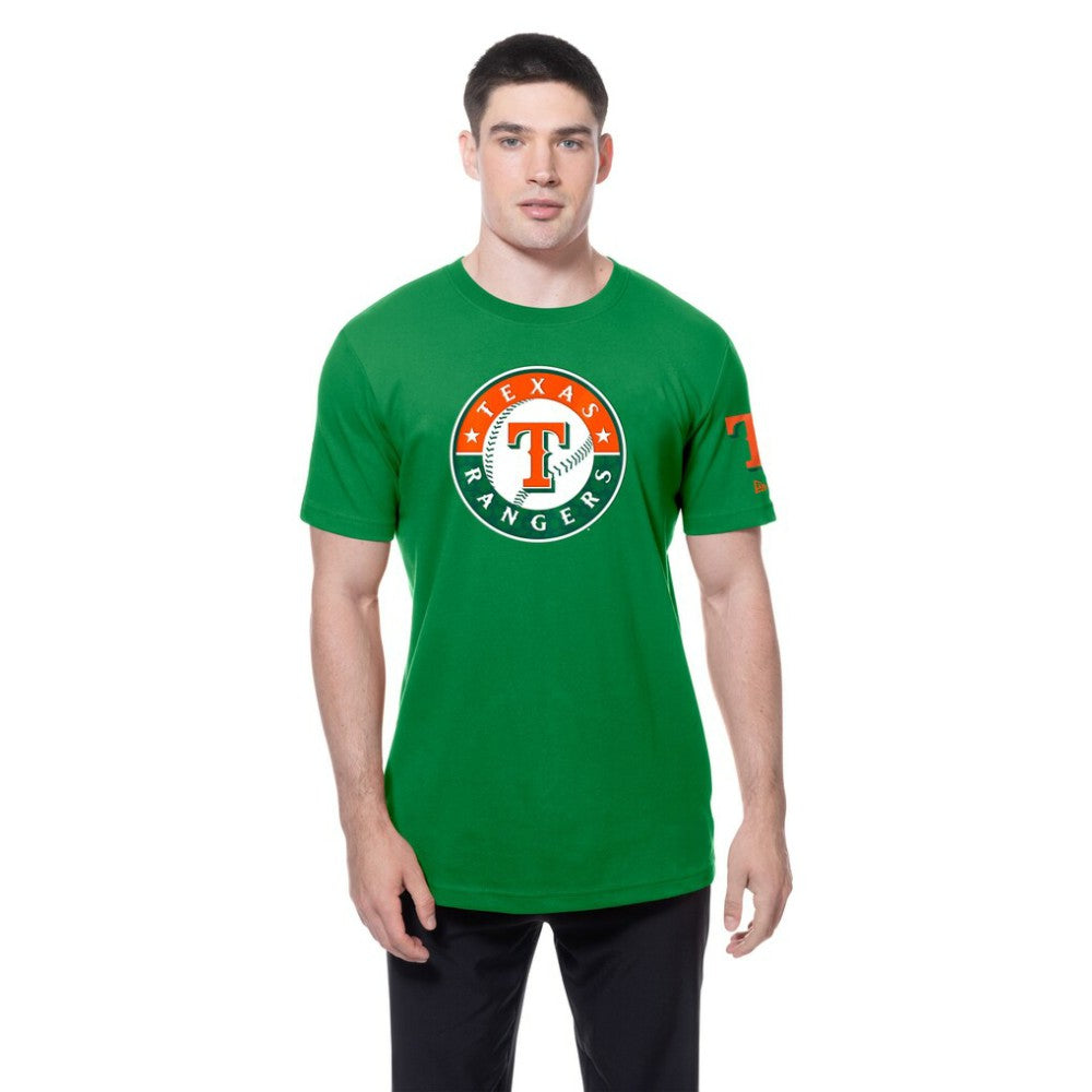 Texas Rangers New Era St. Patrick's Day Shamrock Fill T-Shirt | MLB New