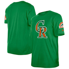 Colorado Rockies New Era St. Patrick's Day Shamrock Fill T-Shirt | MLB Sale