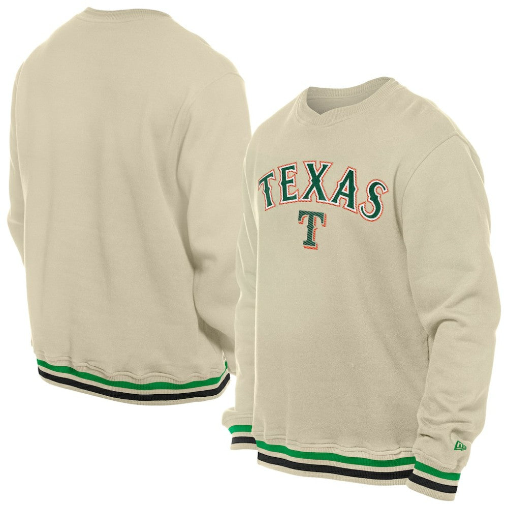 Texas Rangers New Era St. Patrick's Day Twill Pullover Sweatshirt | MLB Discount