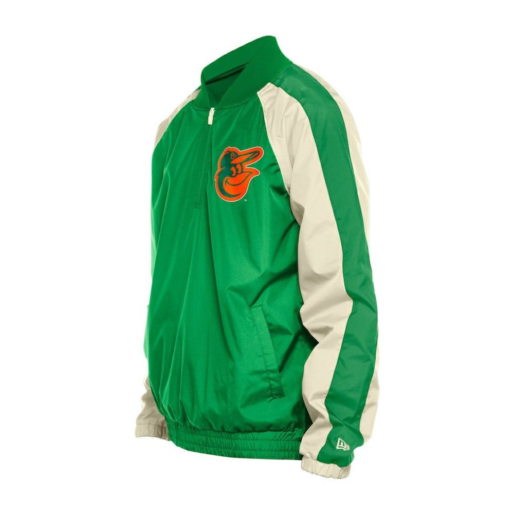 Baltimore Orioles New Era St. Patrick's Day Ripstop Raglan Quarter-Zip Windbreaker | MLB For sale