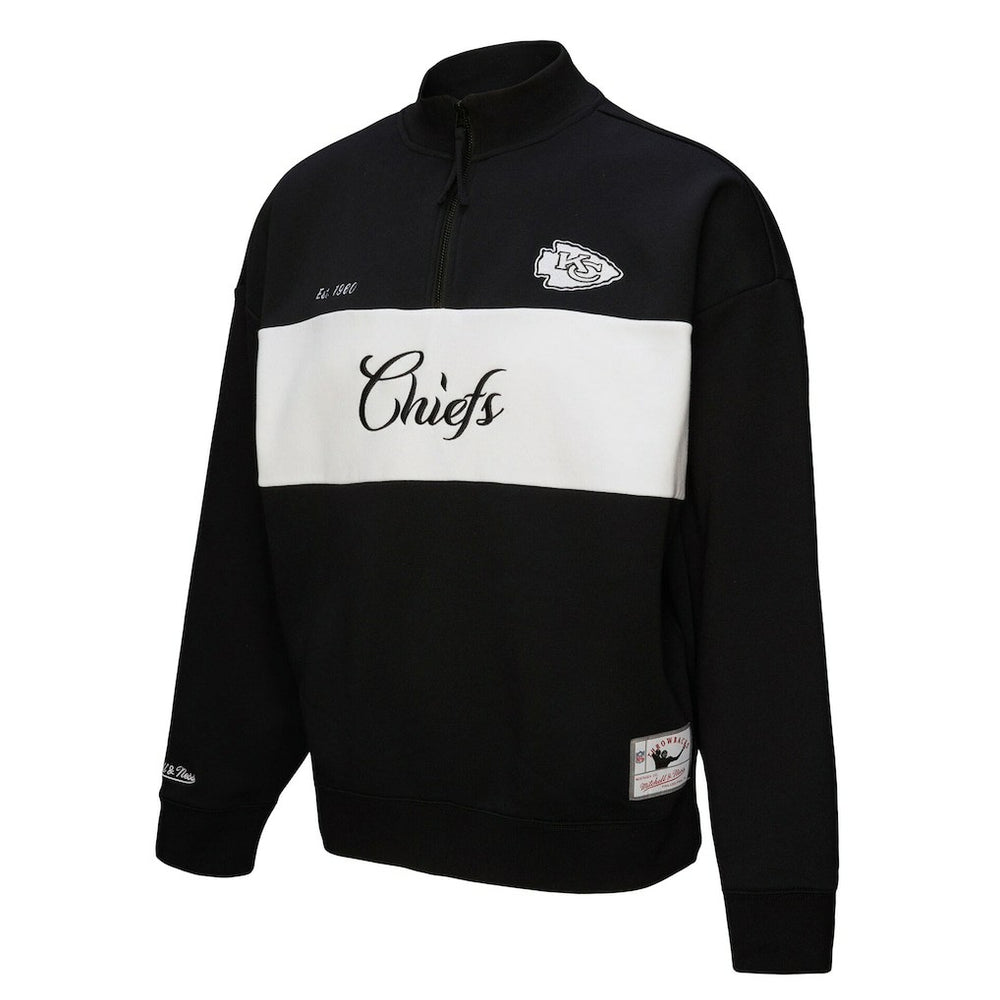 Kansas City Chiefs Mitchell & Ness Women's Quarter-Zip Jacket