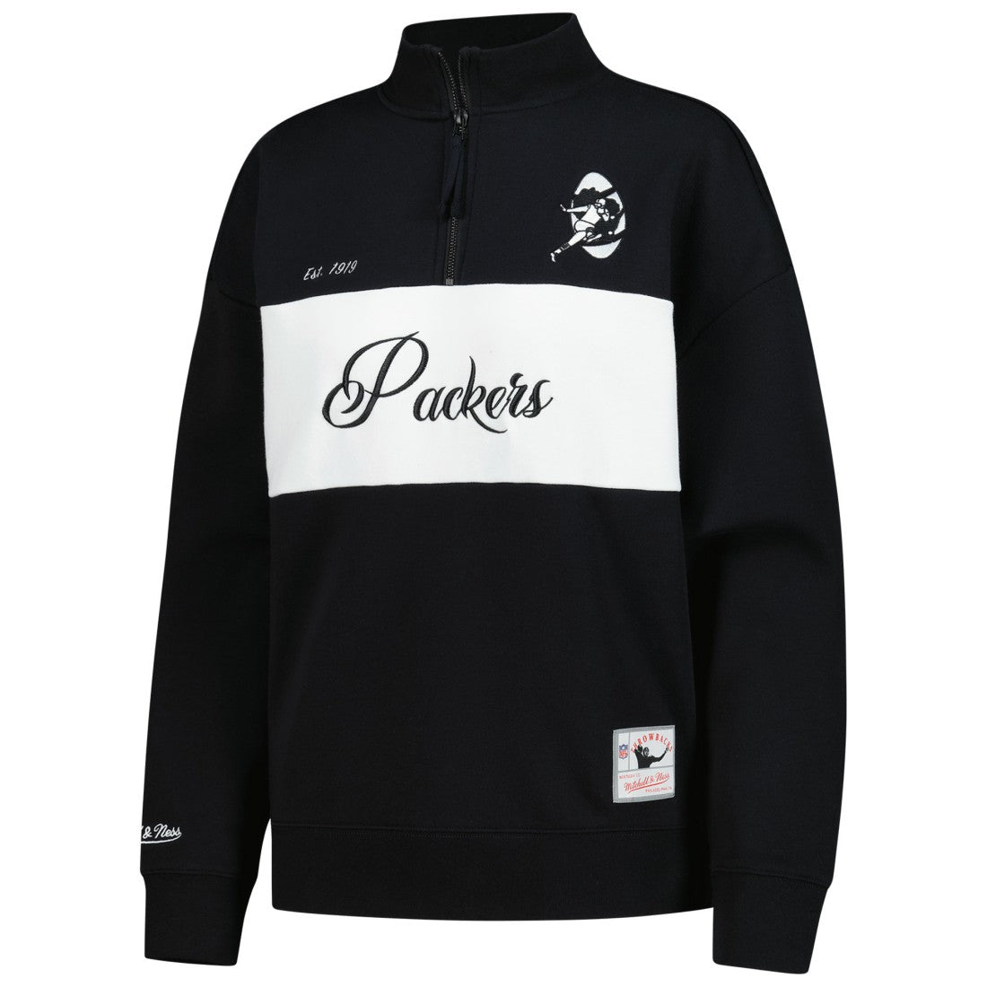 Green Bay Packers Mitchell & Ness Women's Quarter-Zip Jacket