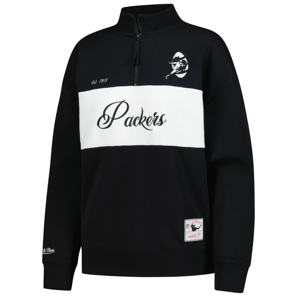 Green Bay Packers Mitchell & Ness Women's Quarter-Zip Jacket