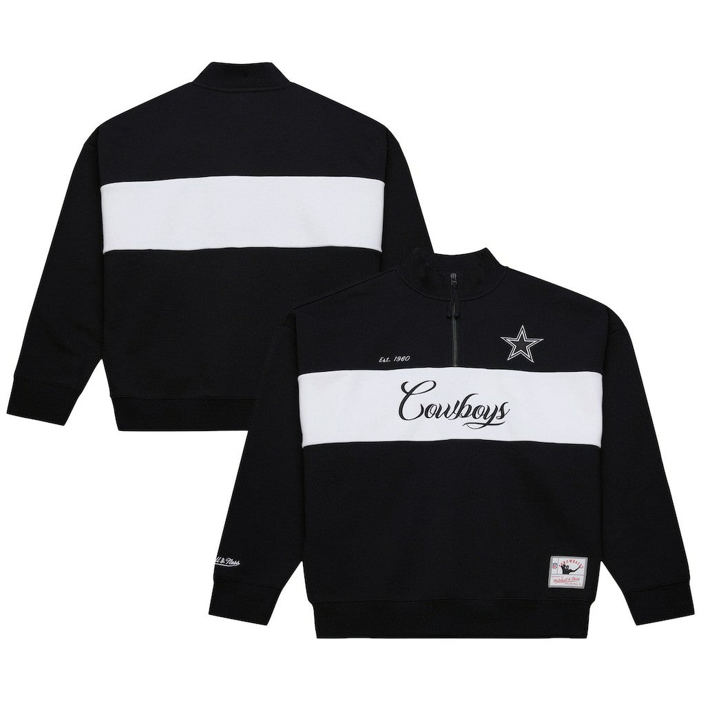 Dallas Cowboys Mitchell & Ness Women's Quarter-Zip Jacket