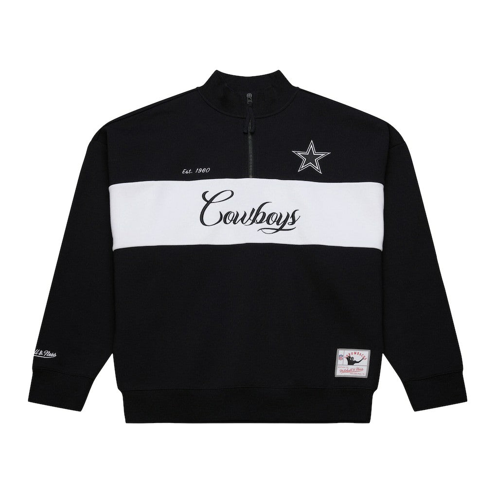Dallas Cowboys Mitchell & Ness Women's Quarter-Zip Jacket