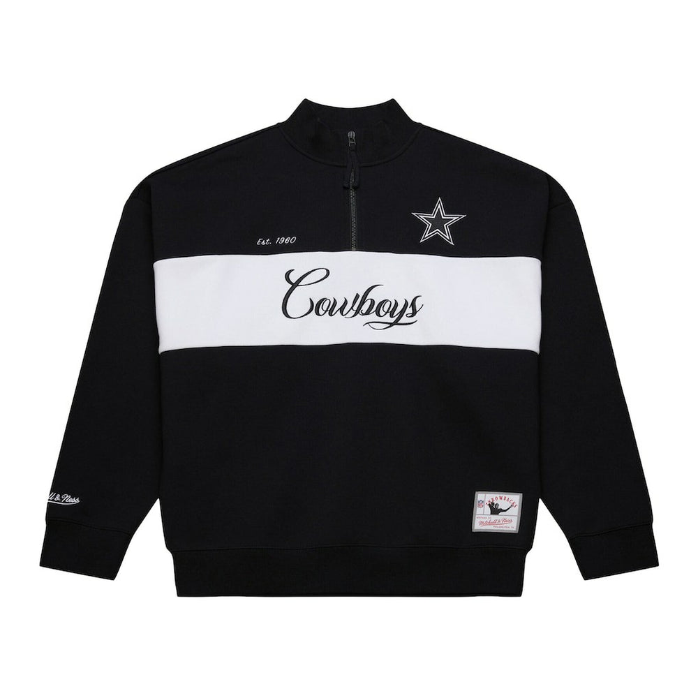 Dallas Cowboys Mitchell & Ness Women's Quarter-Zip Jacket