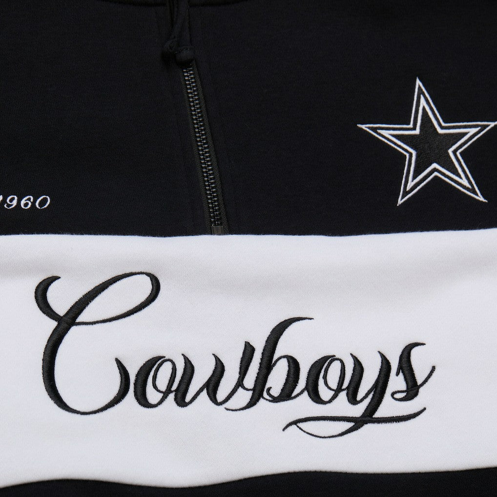 Dallas Cowboys Mitchell & Ness Women's Quarter-Zip Jacket