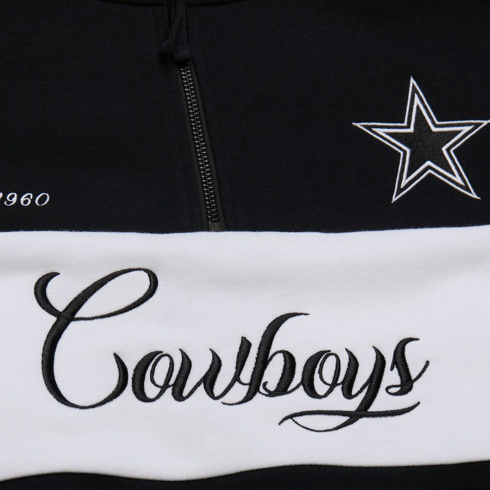 Dallas Cowboys Mitchell & Ness Women's Quarter-Zip Jacket