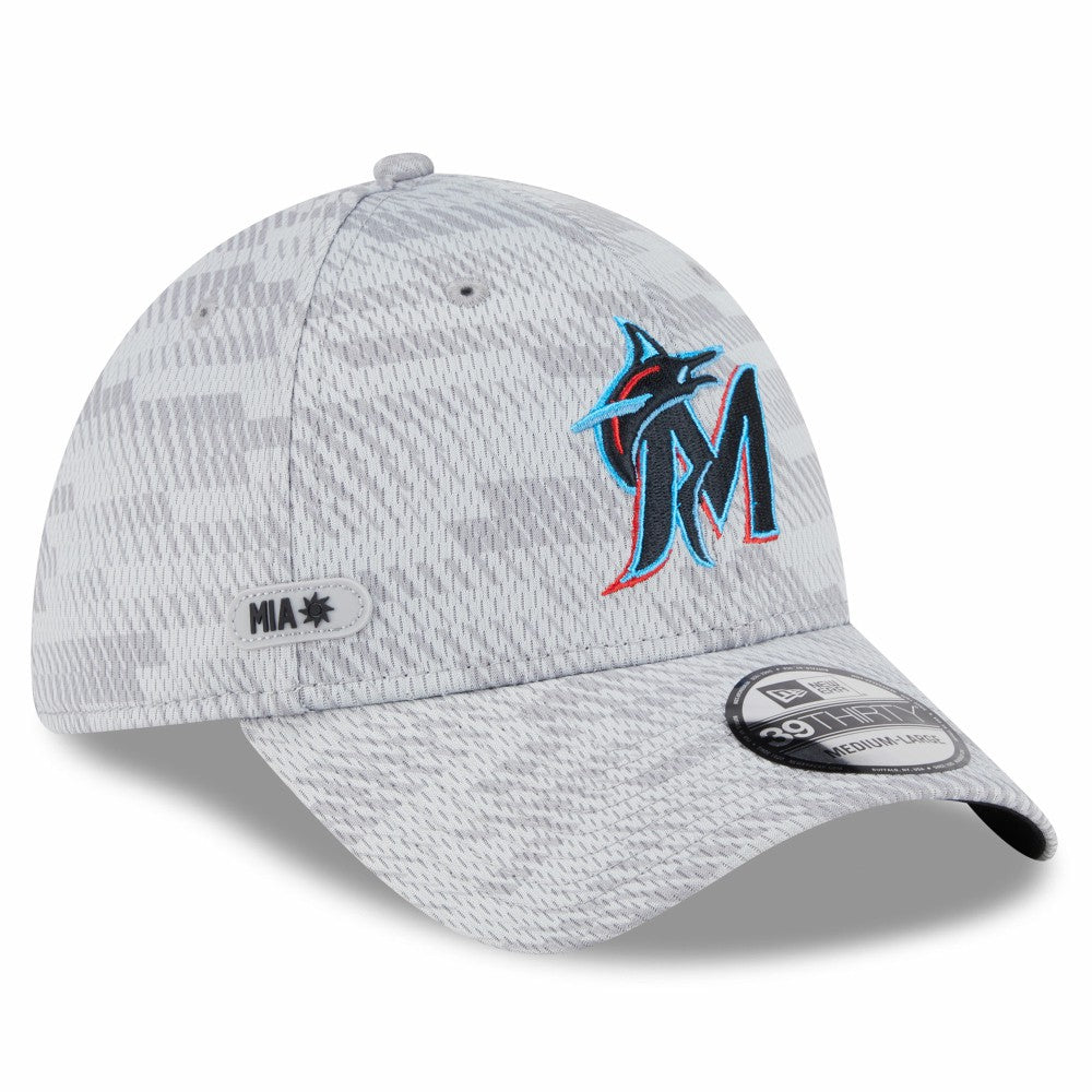 Miami Marlins New Era 2025 MLB Clubhouse 39THIRTY Flex Hat | MLB New