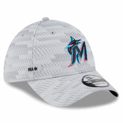 Miami Marlins New Era 2025 MLB Clubhouse 39THIRTY Flex Hat | MLB New