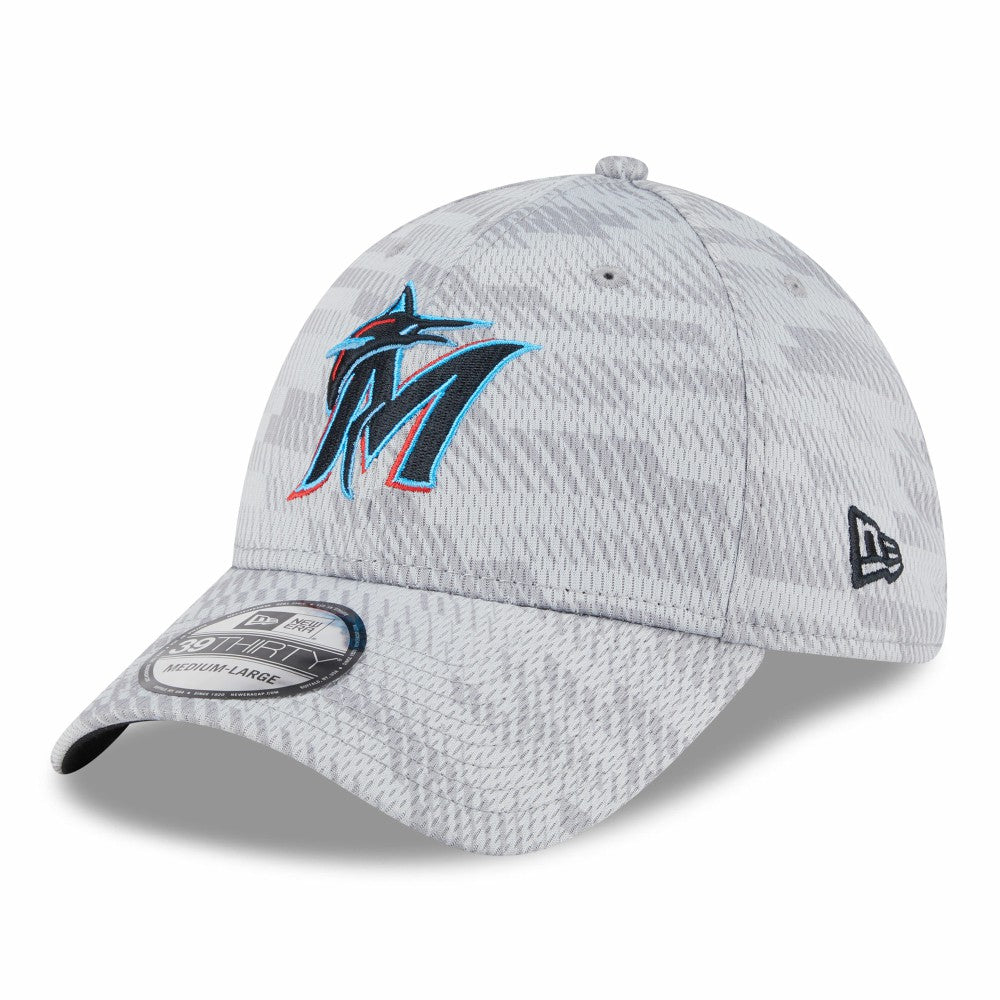 Miami Marlins New Era 2025 MLB Clubhouse 39THIRTY Flex Hat | MLB New