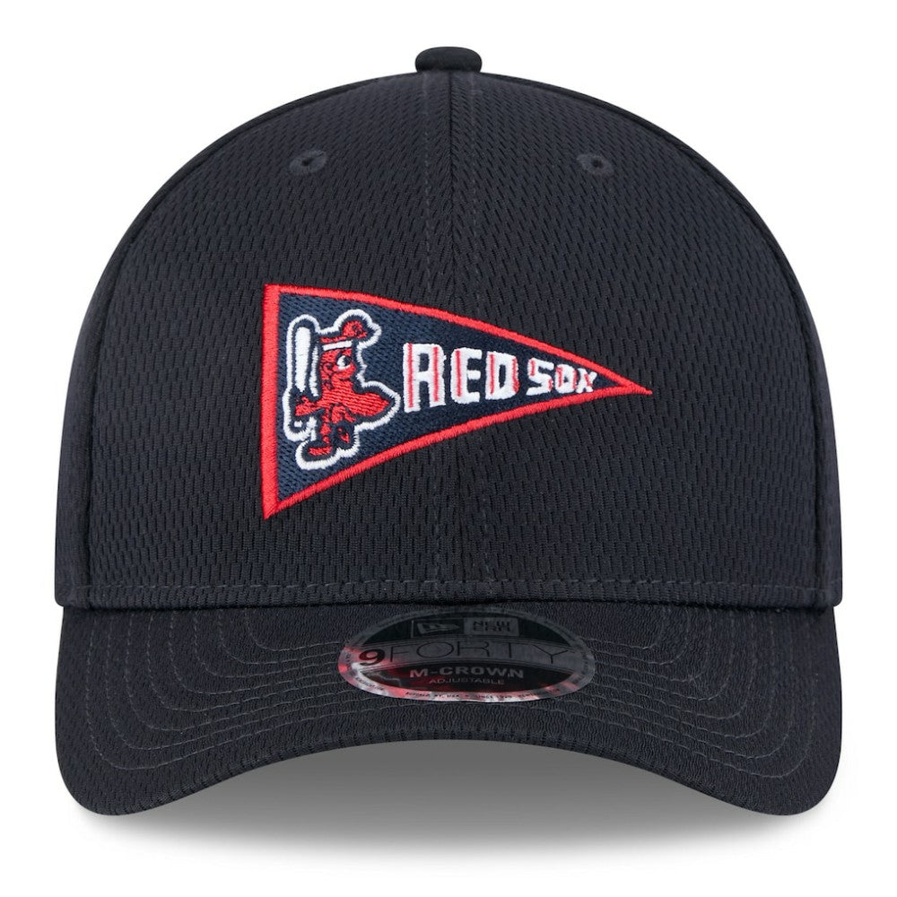 Boston Red Sox New Era 2025 MLB Clubhouse 9FORTY M-Crown Adjustable Hat | MLB Discount