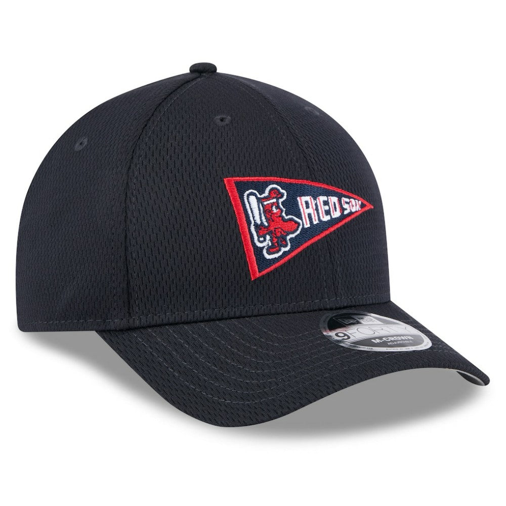 Boston Red Sox New Era 2025 MLB Clubhouse 9FORTY M-Crown Adjustable Hat | MLB Discount