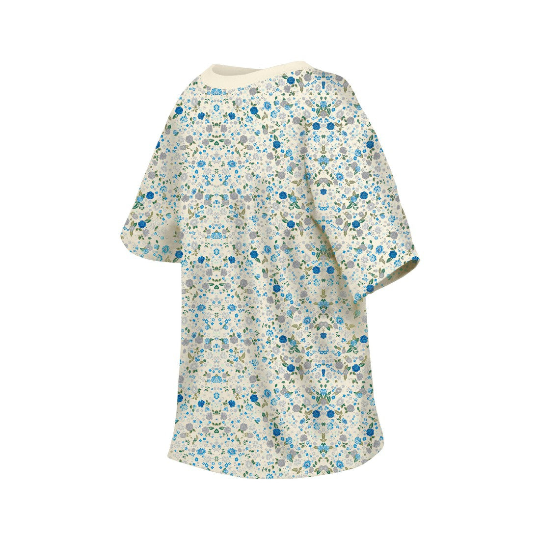 Detroit Lions New Era Women's Glam Game Floral Scoop Neck T-Shirt