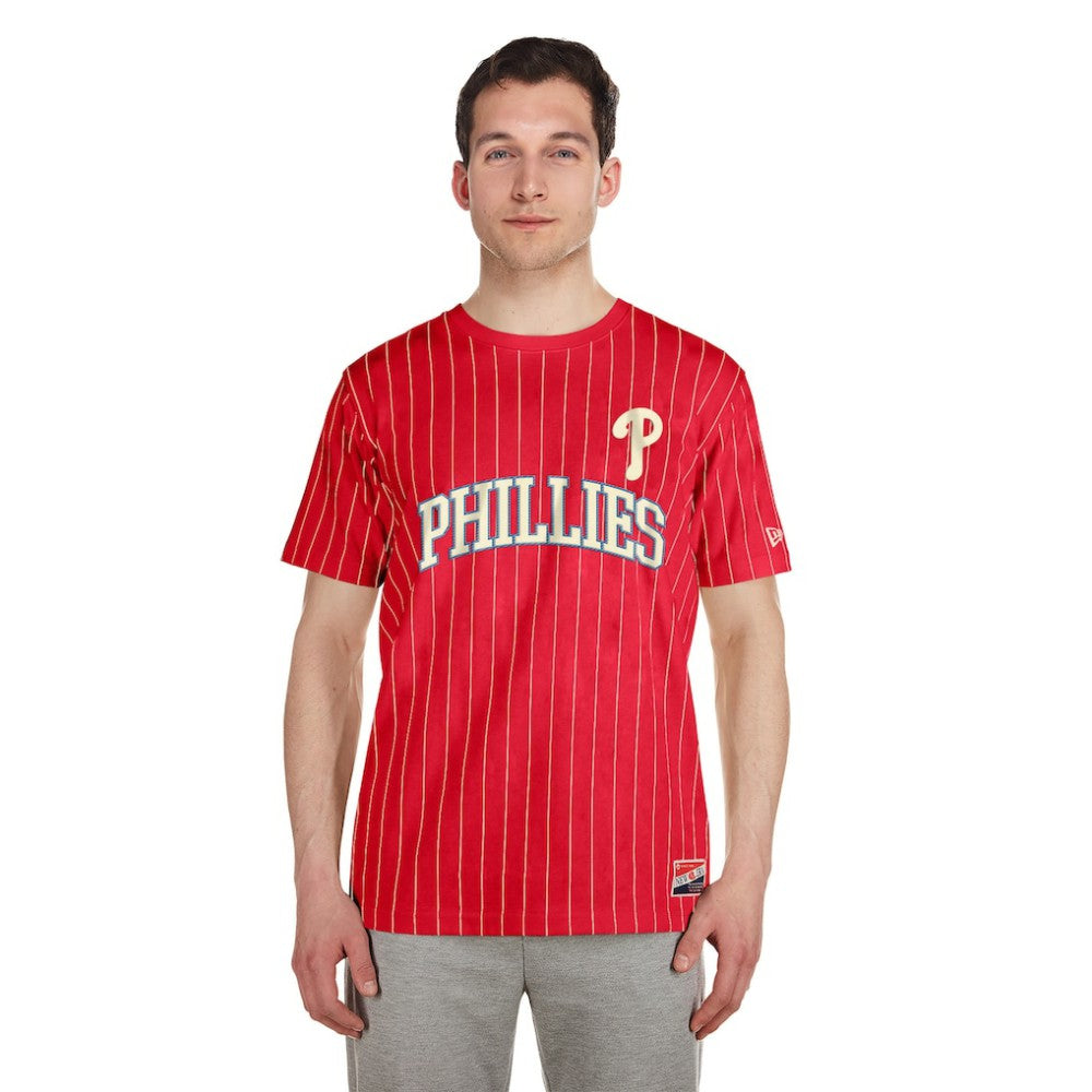 Philadelphia Phillies New Era Throwback Pinstripe T-Shirt | MLB Near me
